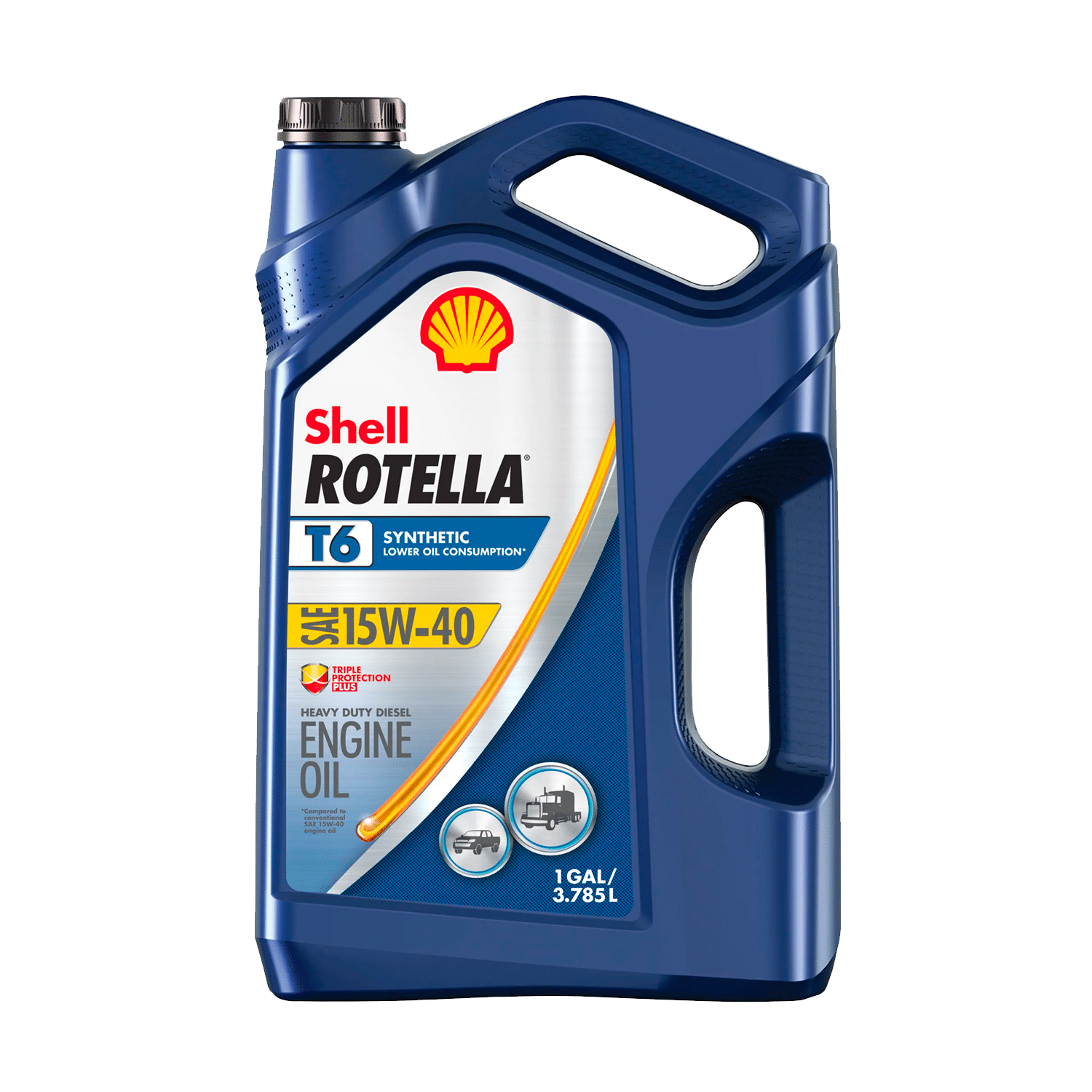 Dầu động cơ Diesel tổng hợp toàn phần Shell Rotella T6 15W-40, 1 gallon